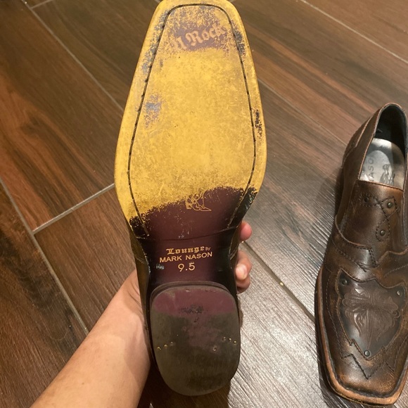 Men Lounge by Mark Nason Streamlined Loafers Size 9.5 - Picture 12 of 15